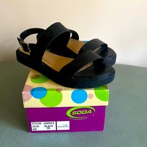 Womens black sandals